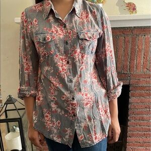 Cowgirl floral shirt